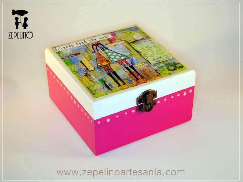Caja friend fucsia
